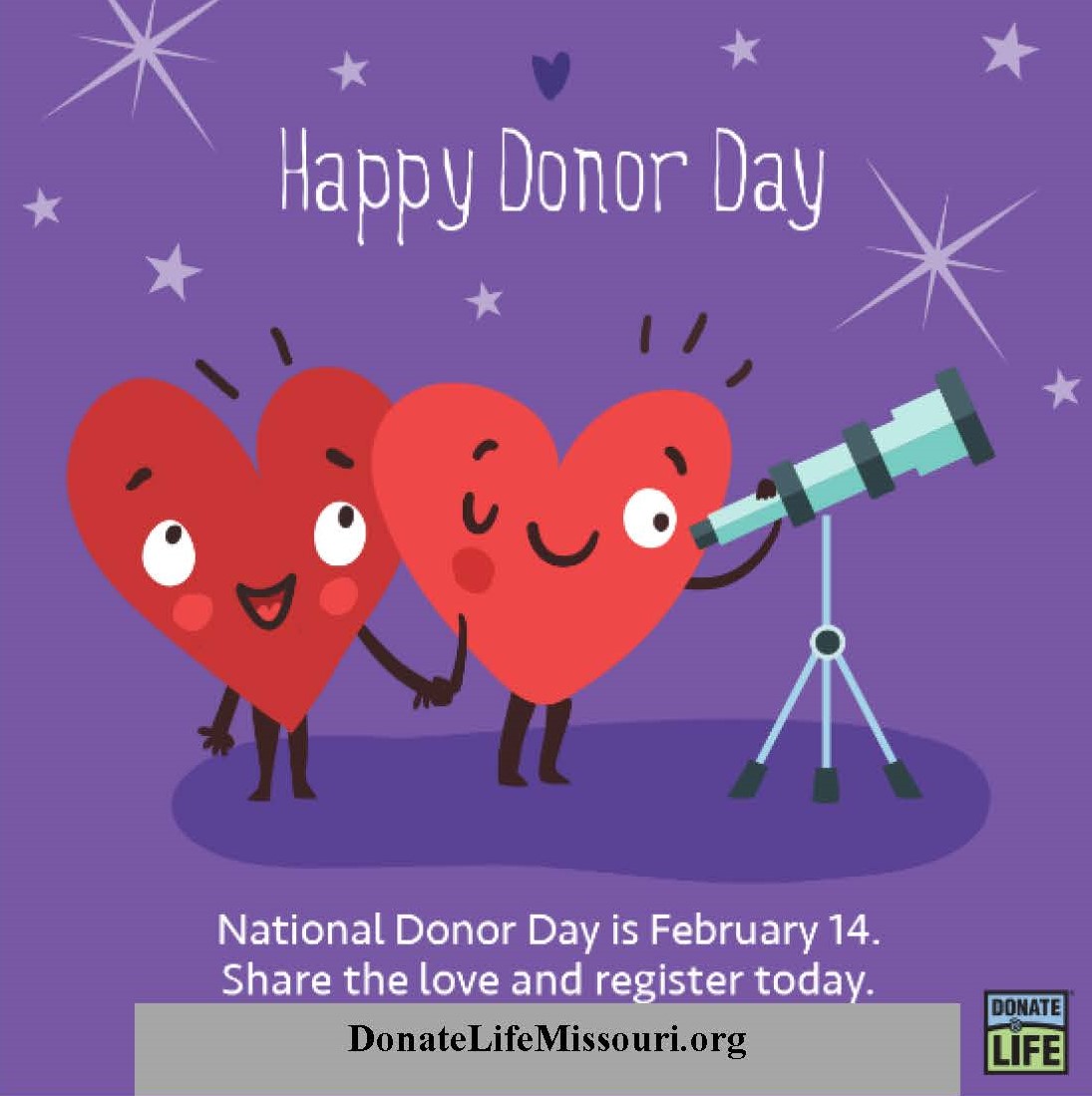 NATIONAL DONOR DAY IS FEBRUARY 14